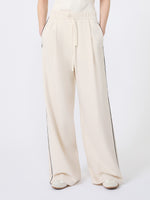 max mara wide-fit milano-knit jersey trousers for women