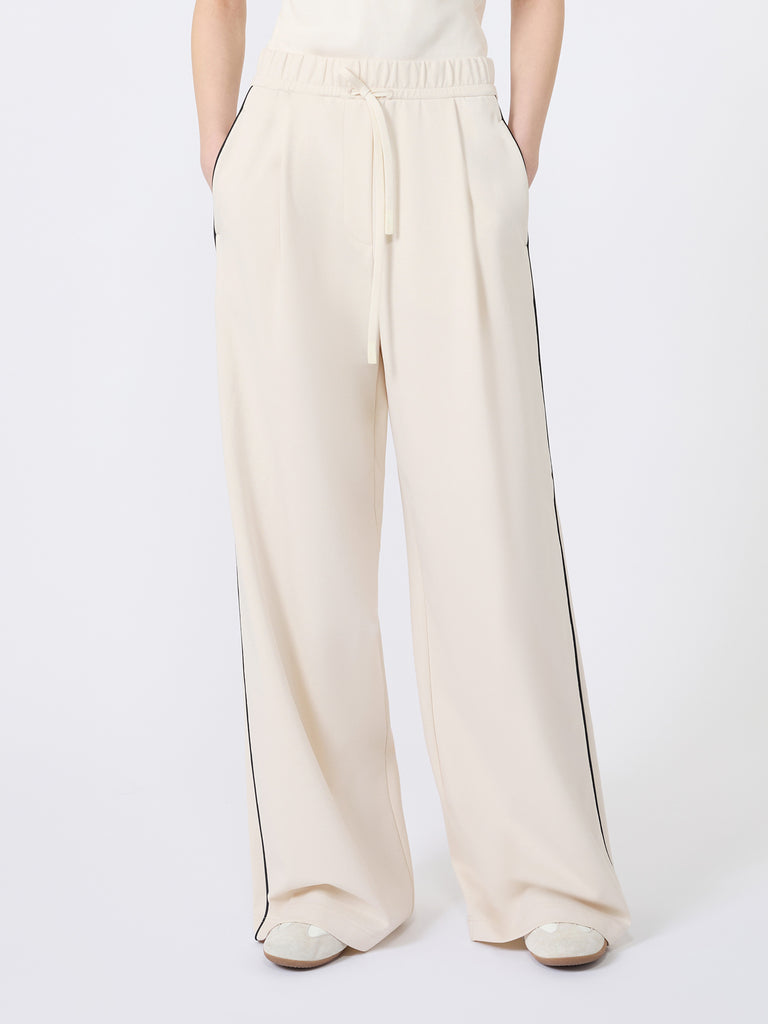 max mara wide-fit milano-knit jersey trousers