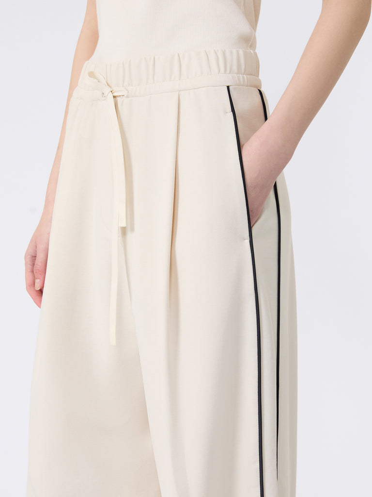max mara wide-fit milano-knit jersey trousers