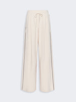 max mara wide-fit milano-knit jersey trousers for women