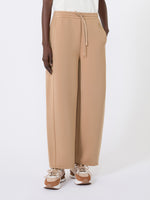 max mara scuba jersey barrel-leg trousers for women