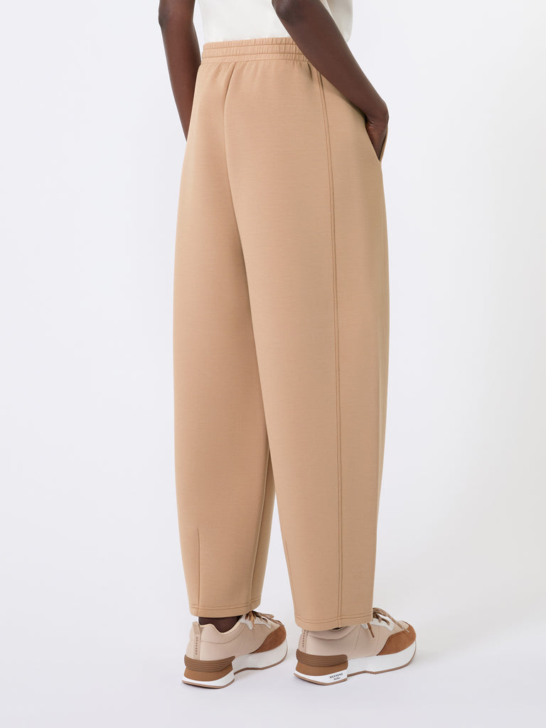 max mara scuba jersey barrel-leg trousers