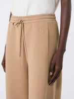 max mara scuba jersey barrel-leg trousers for women