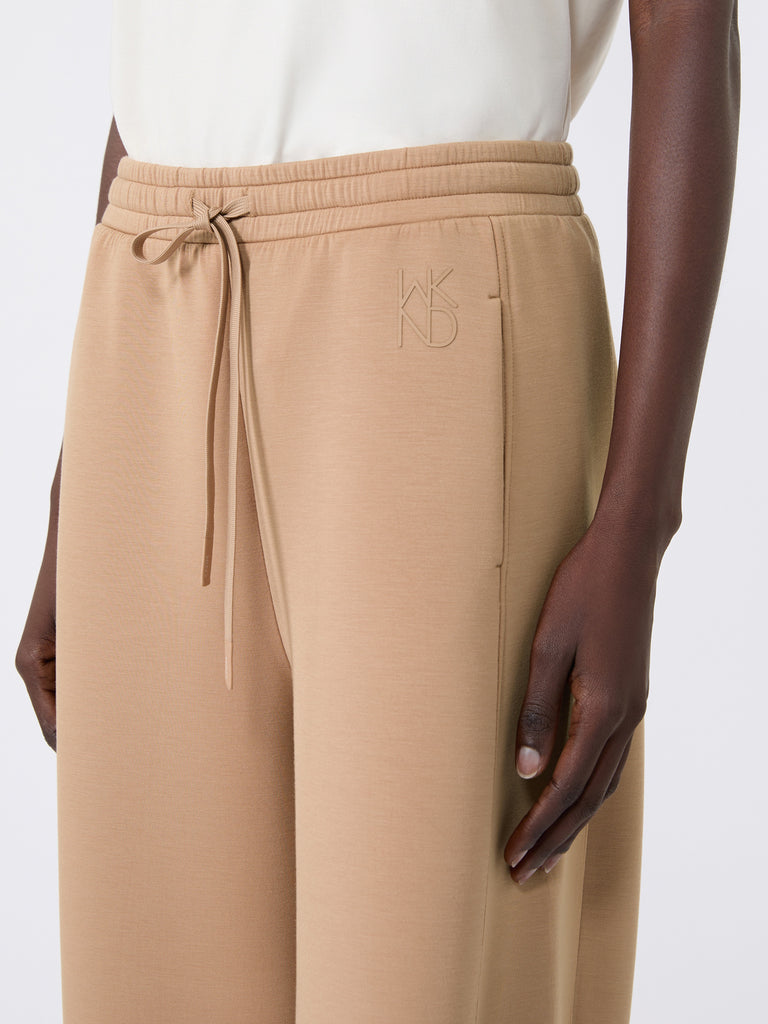 max mara scuba jersey barrel-leg trousers