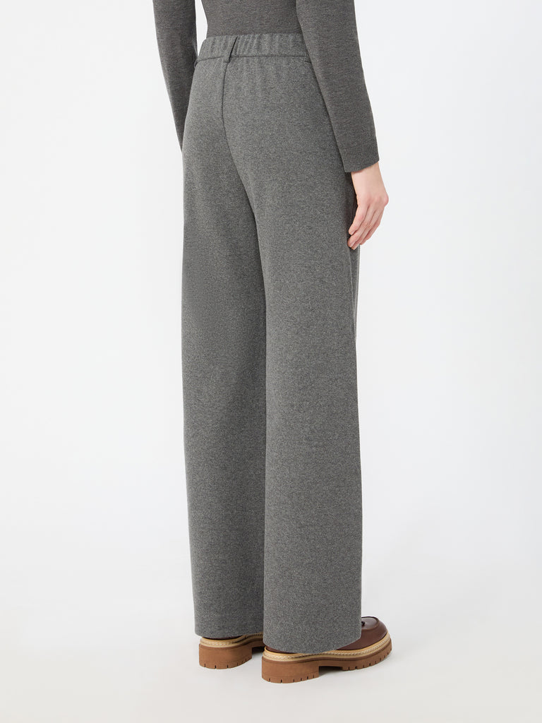 max mara micro jacquard jersey trousers