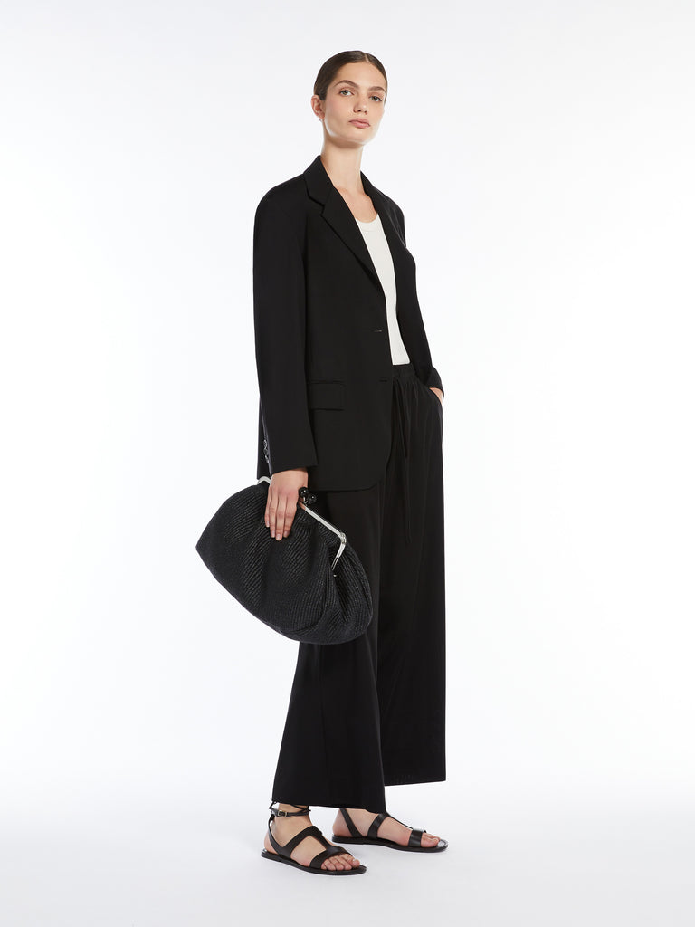 max mara single-breasted jersey blazer