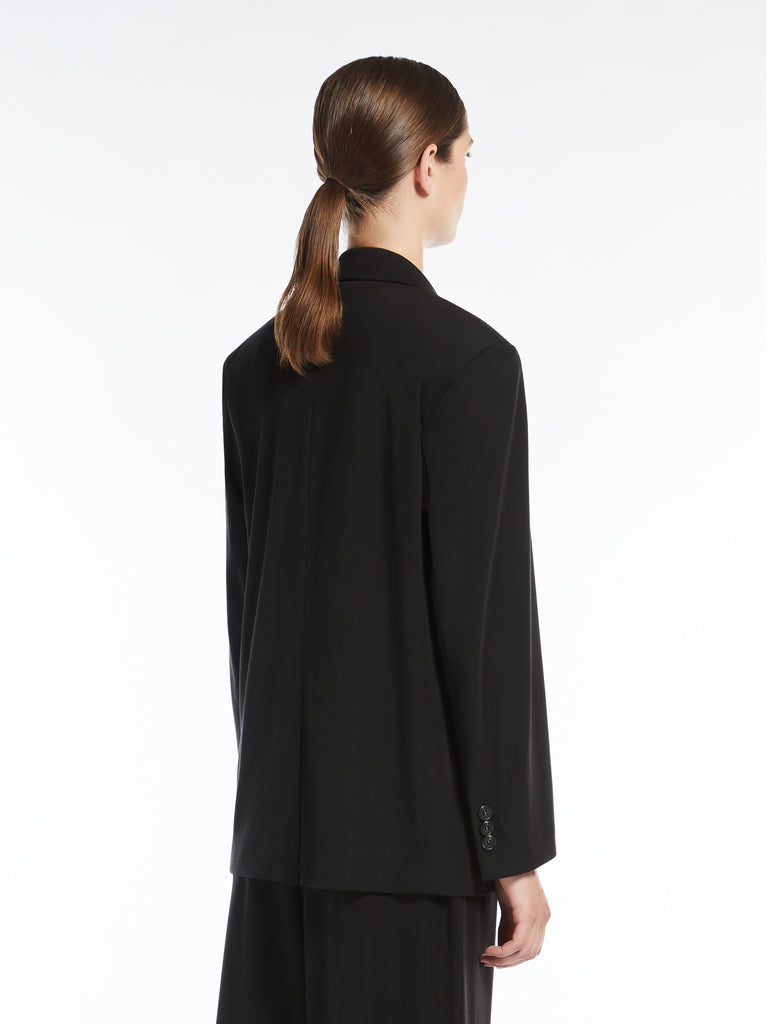 max mara single-breasted jersey blazer