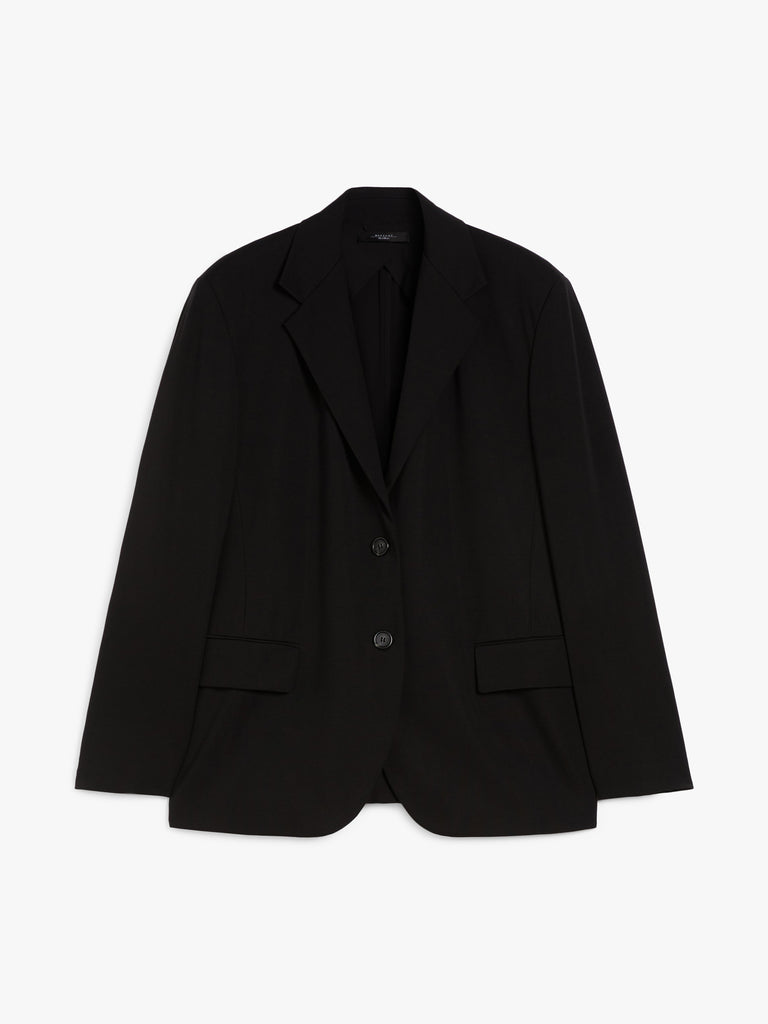 max mara single-breasted jersey blazer