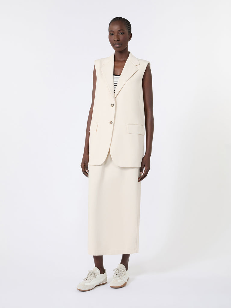 max mara milano-knit jersey gilet