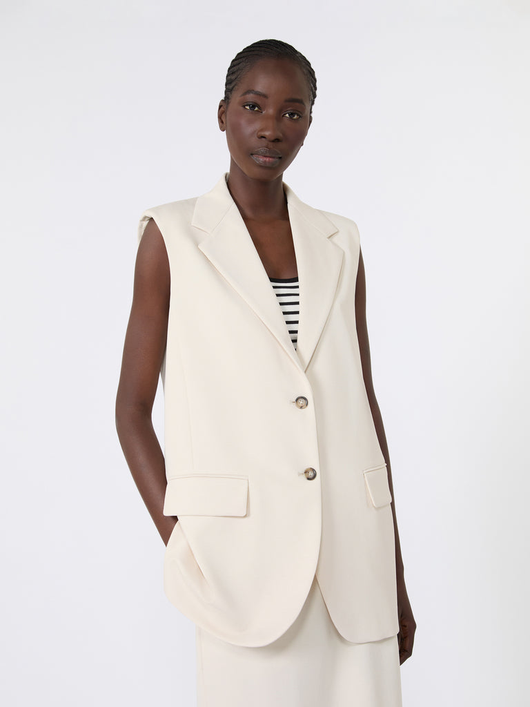 max mara milano-knit jersey gilet