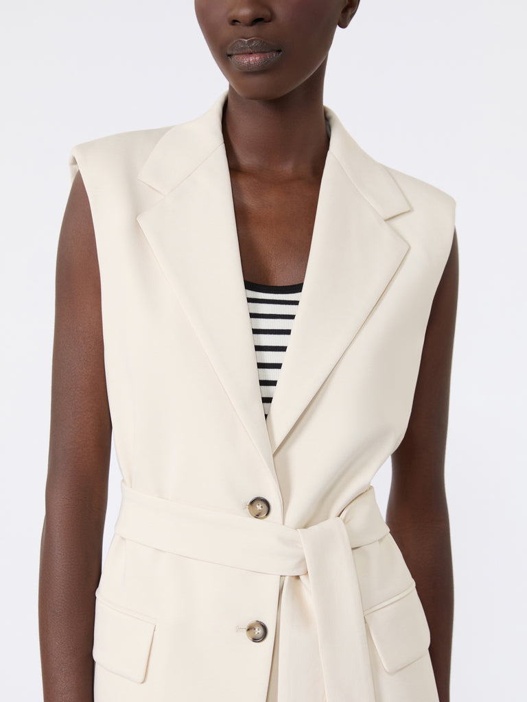 max mara milano-knit jersey gilet