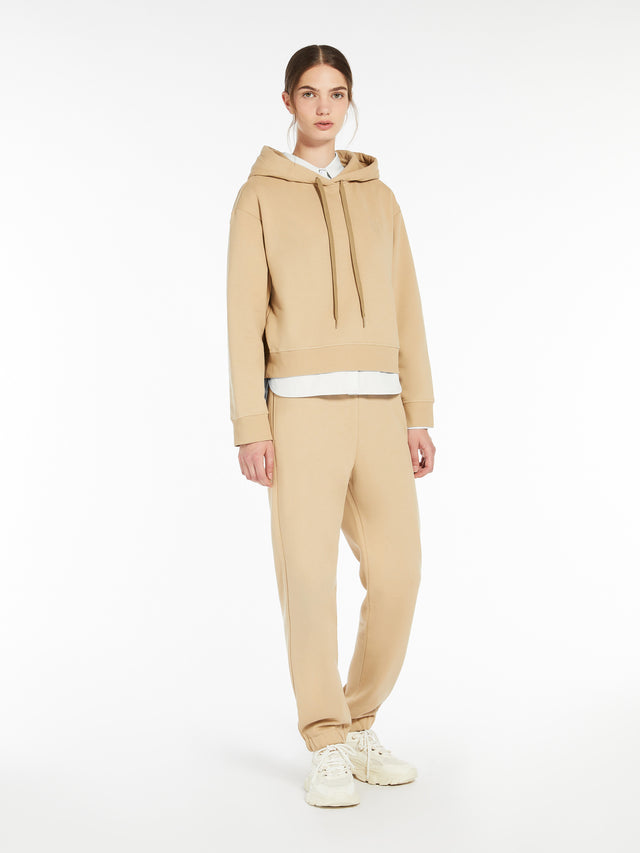 Organic Cotton Sweatshirt for Women - Beige - Max Mara UAE