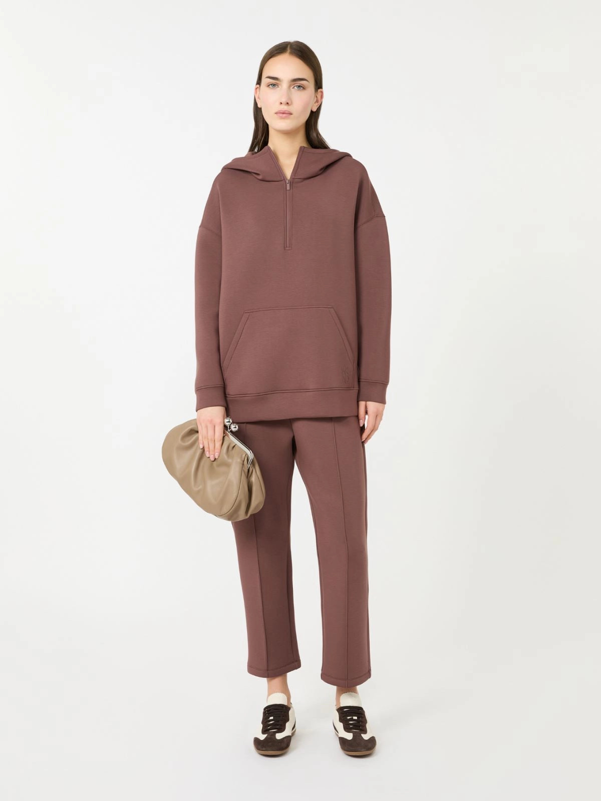 max mara long scuba jersey sweatshirt for women