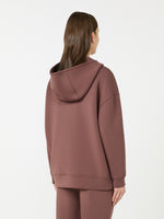 Long Scuba Jersey Sweatshirt for Women - Brown - Max Mara UAE