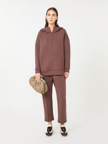 Long Scuba Jersey Sweatshirt for Women - Brown - Max Mara UAE
