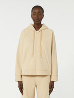 max mara cotton zip-up sweatshirt for women