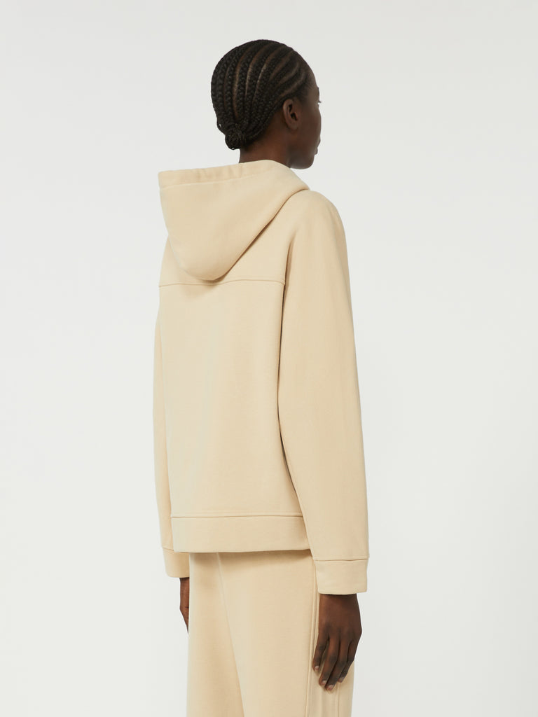 max mara cotton zip-up sweatshirt