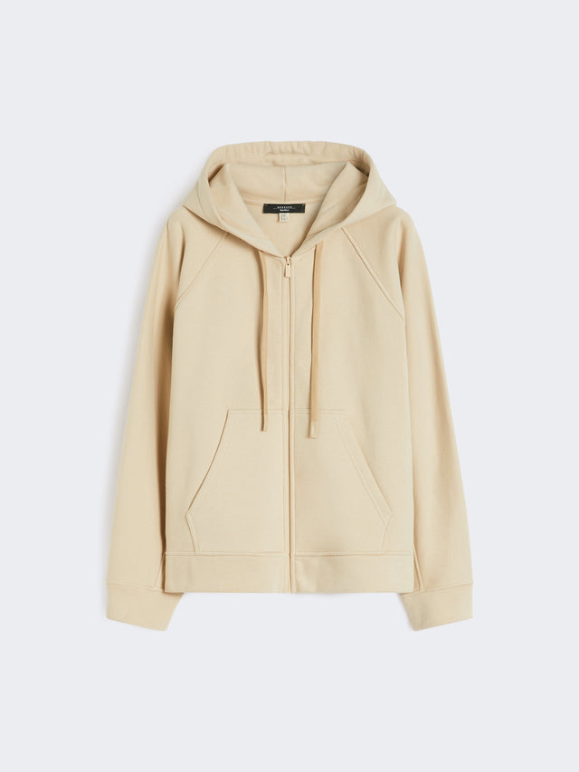 max mara cotton zip-up sweatshirt for women
