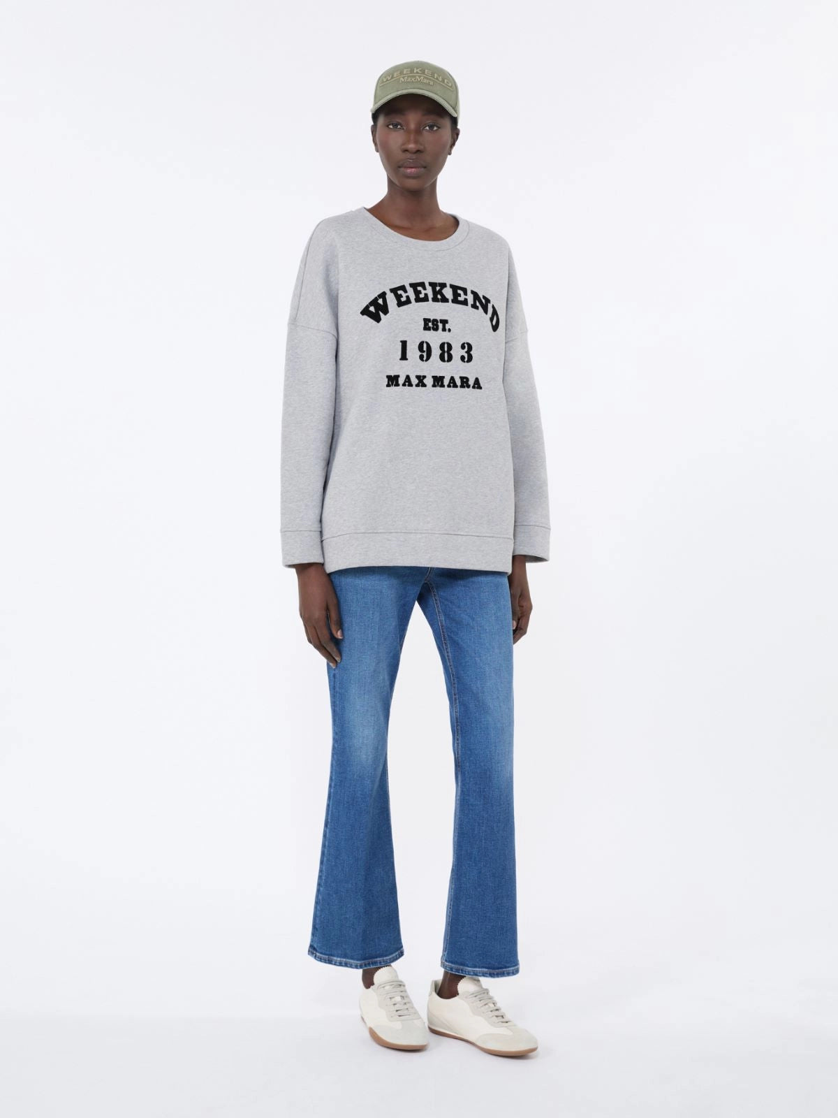 max mara cotton crew-neck sweatshirt for women
