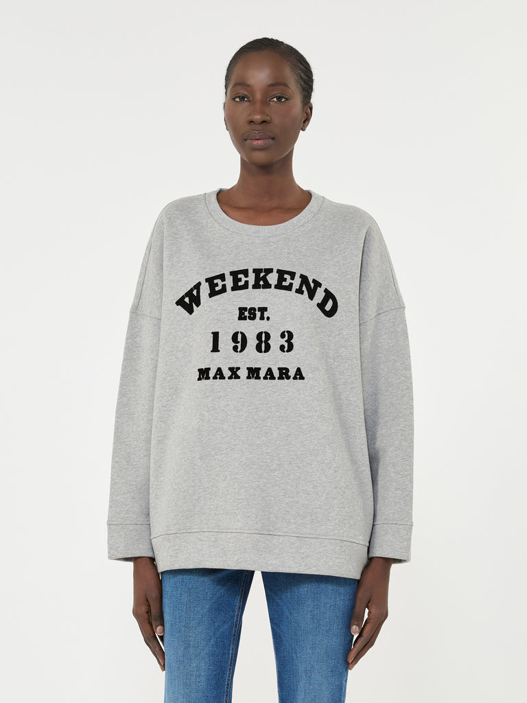 max mara cotton crew-neck sweatshirt