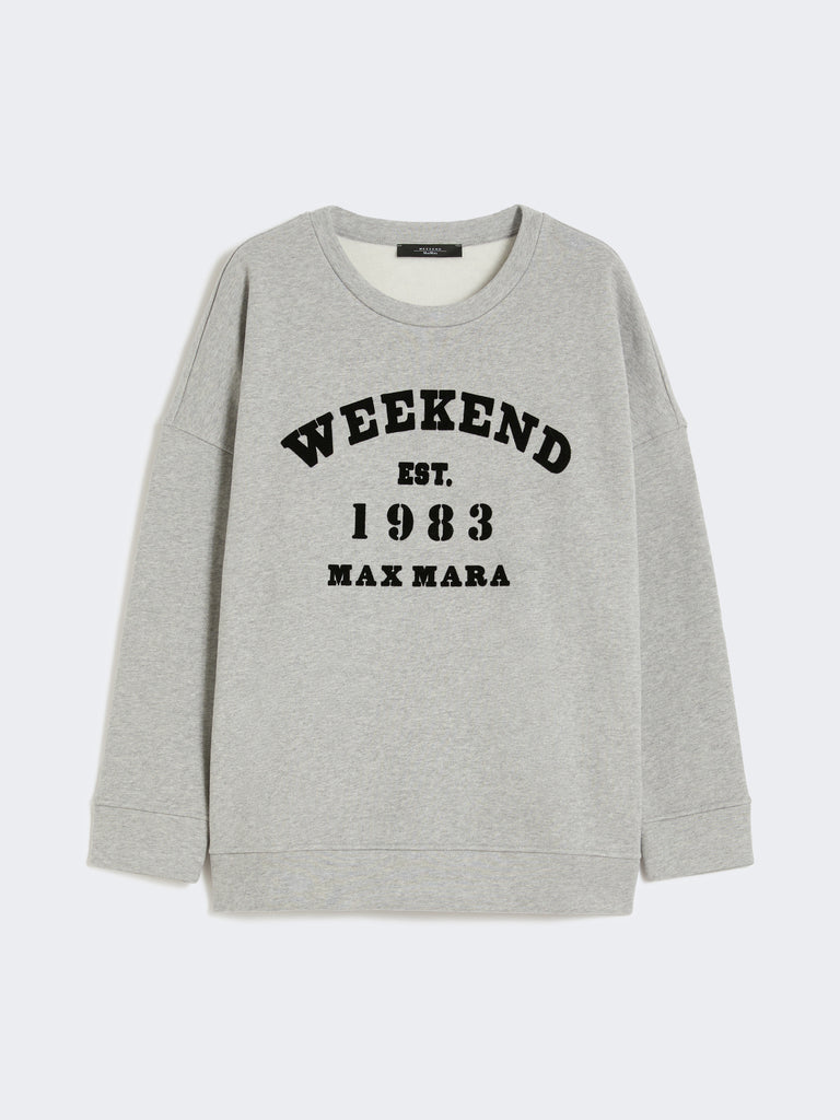 max mara cotton crew-neck sweatshirt