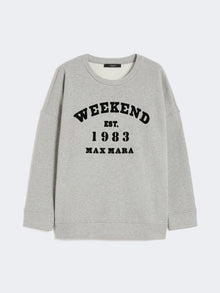 max mara cotton crew-neck sweatshirt for women