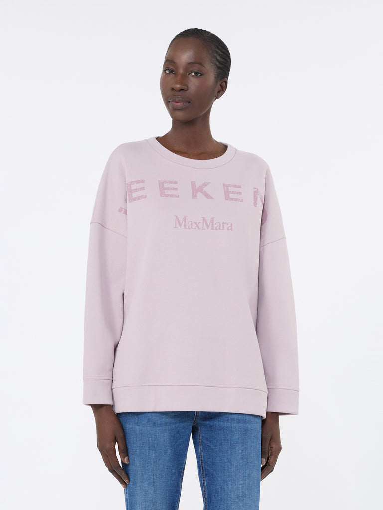 max mara cotton crew-neck sweatshirt