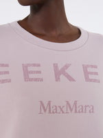 Cotton Crew-Neck Sweatshirt for Women - Lilac - Max Mara UAE