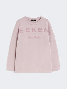 Cotton Crew-Neck Sweatshirt for Women - Lilac - Max Mara UAE