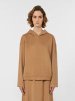 Jersey Drap Sweatshirt for Women - Camel - Max Mara UAE