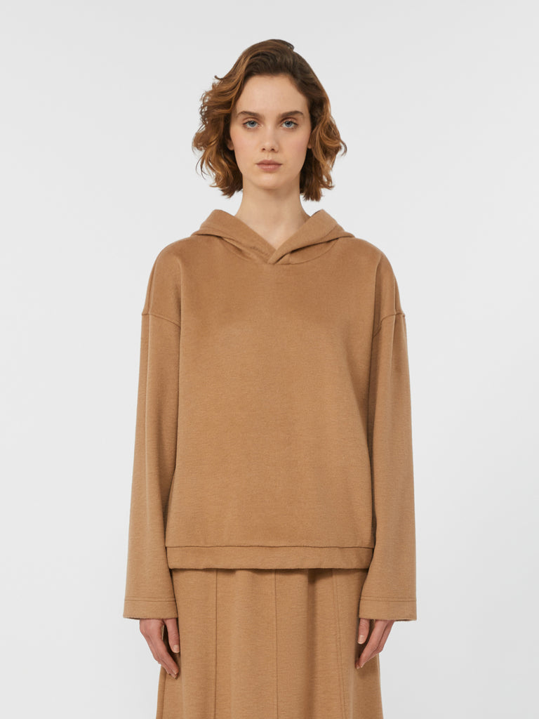 max mara jersey drap sweatshirt