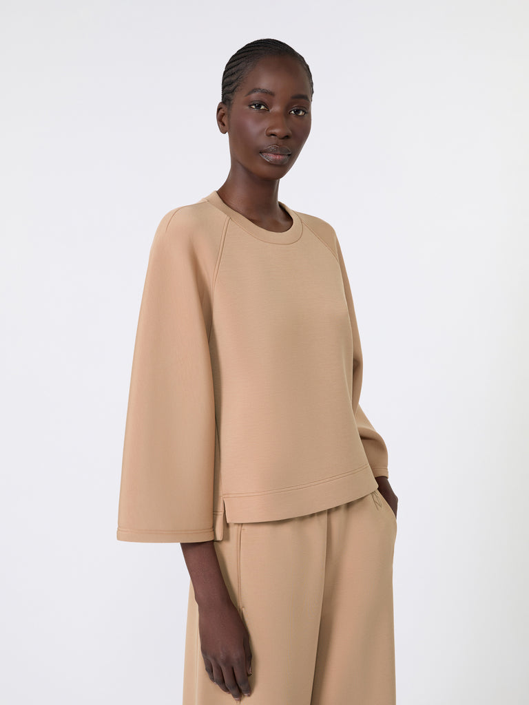 max mara boxy sweatshirt in scuba jersey