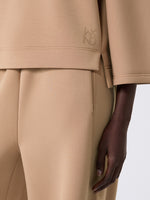 max mara boxy sweatshirt in scuba jersey for women