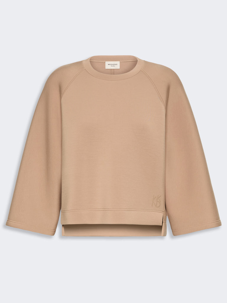max mara boxy sweatshirt in scuba jersey