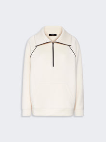Scuba Jersey Sweatshirt for Women - Ivory - Max Mara UAE