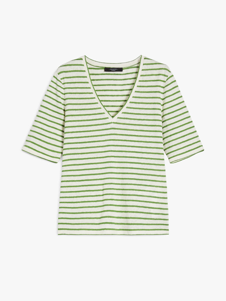 max mara stretch linen jersey t-shirt
