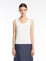 Organic Cotton Top for Women - White - Max Mara UAE