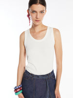 Organic Cotton Top for Women - White - Max Mara UAE