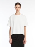 Organic Cotton Jersey T-Shirt for Women - White - Max Mara UAE