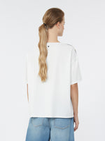 Printed Silk And Stretch Cotton Jersey T-Shirt for Women - Multicolour - Max Mara UAE