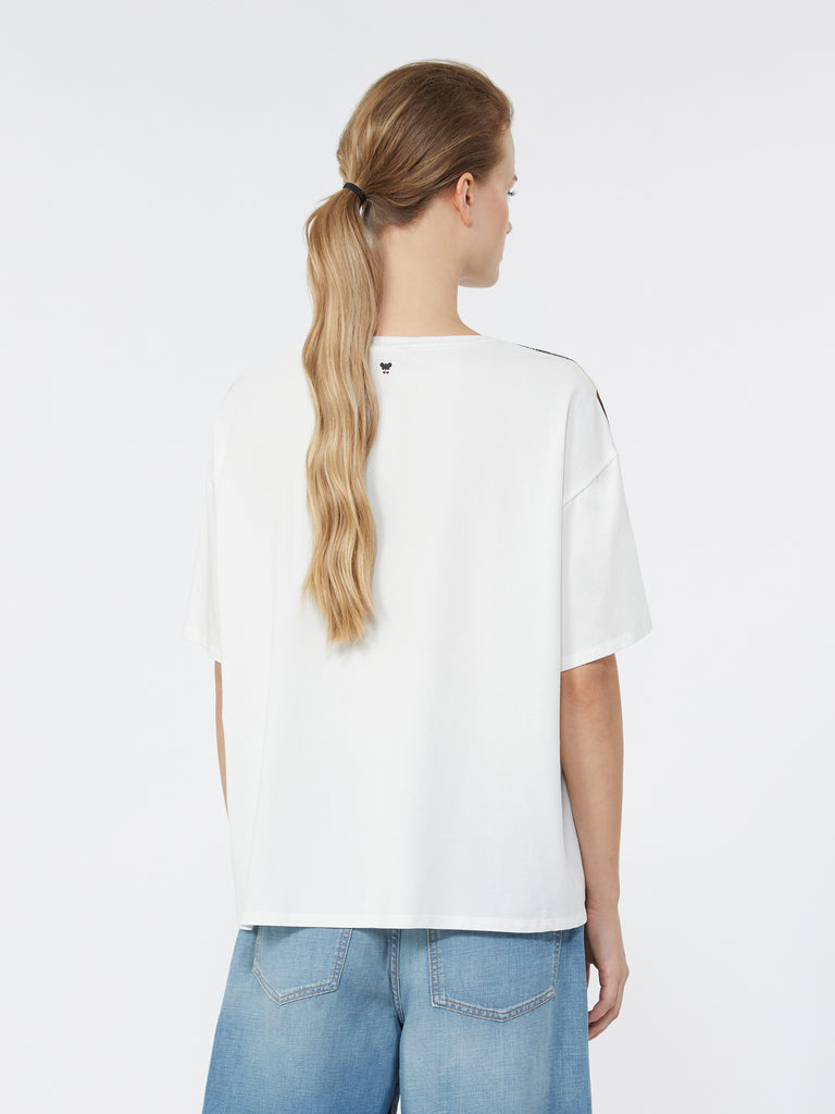 max mara printed silk and stretch cotton jersey t-shirt