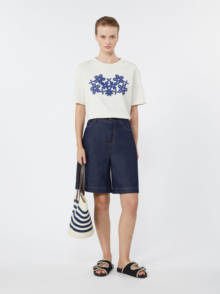 max mara printed cotton jersey t-shirt