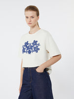 max mara printed cotton jersey t-shirt for women