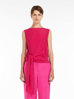 Jersey and crepe top