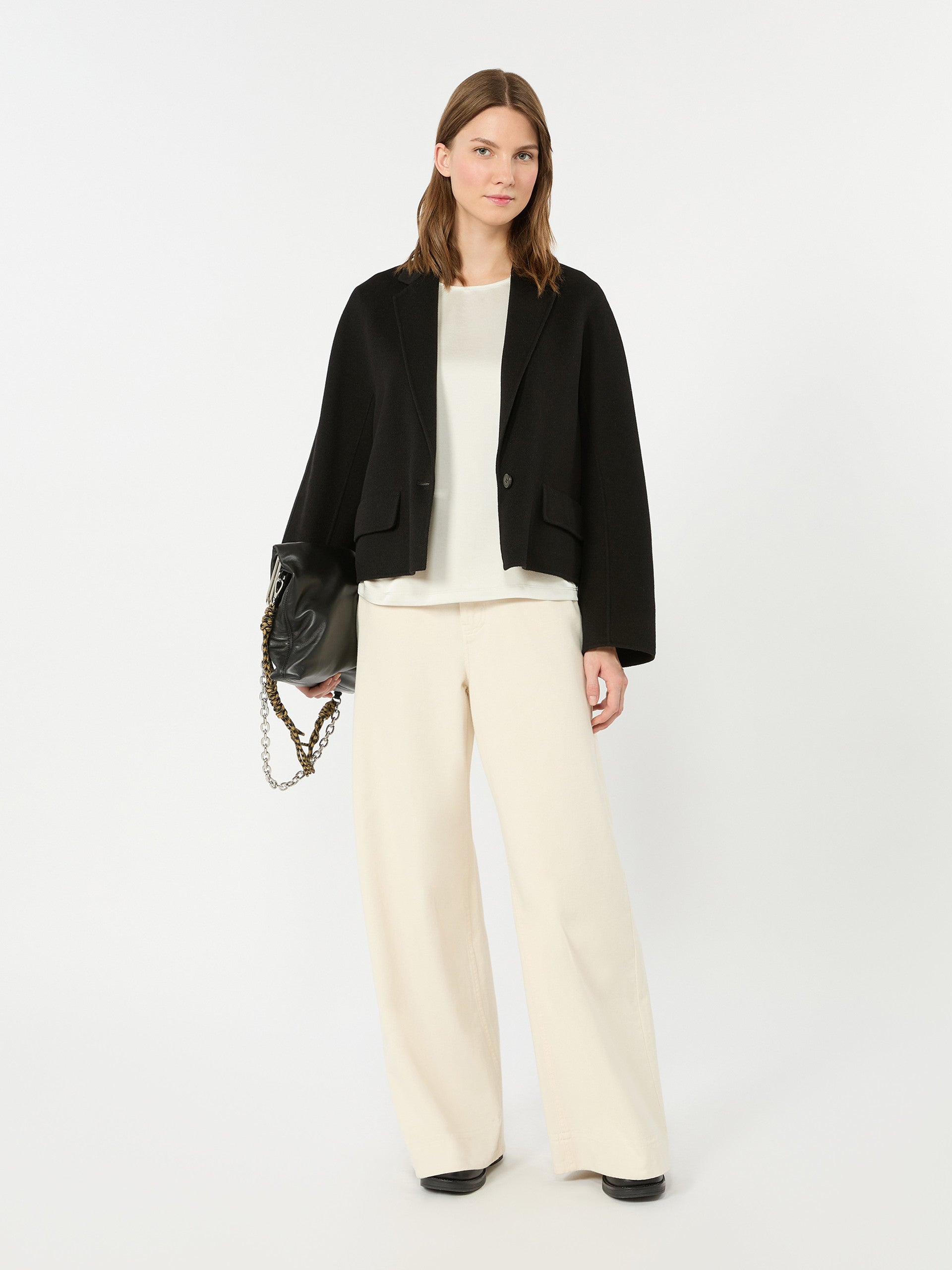 max mara satin crew-neck t-shirt for women