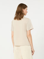 max mara satin crew-neck t-shirt for women
