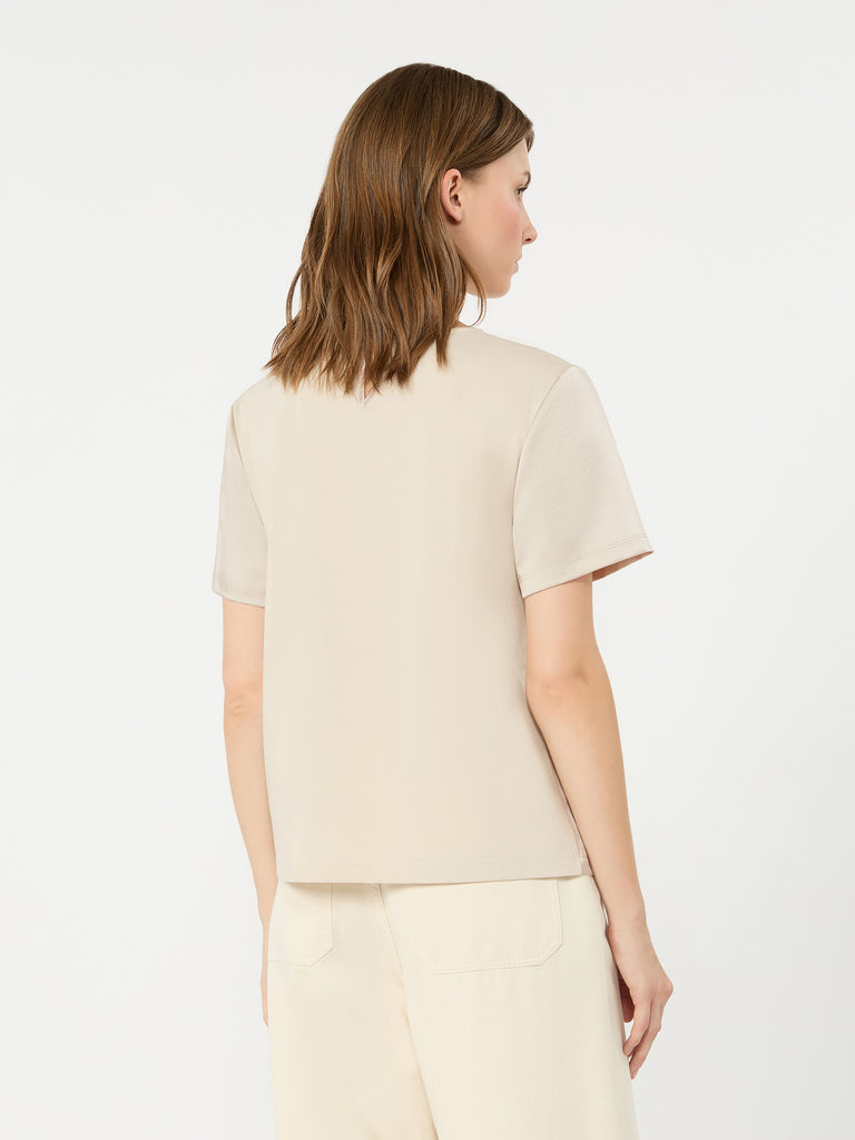 max mara satin crew-neck t-shirt