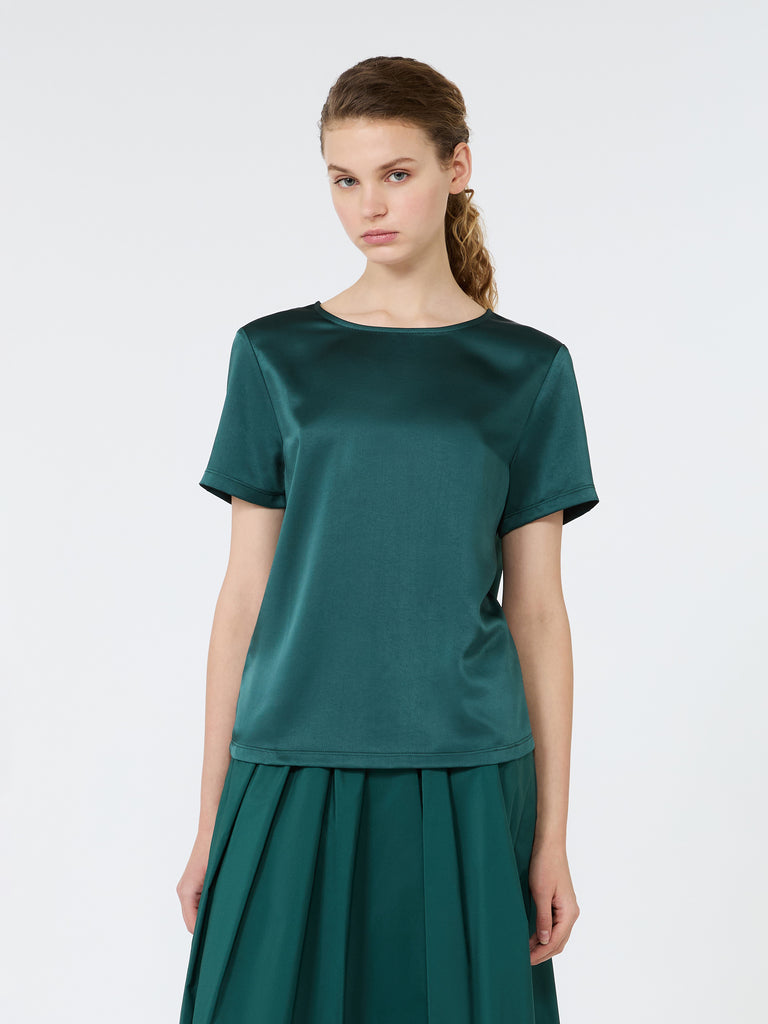 max mara satin crew-neck t-shirt