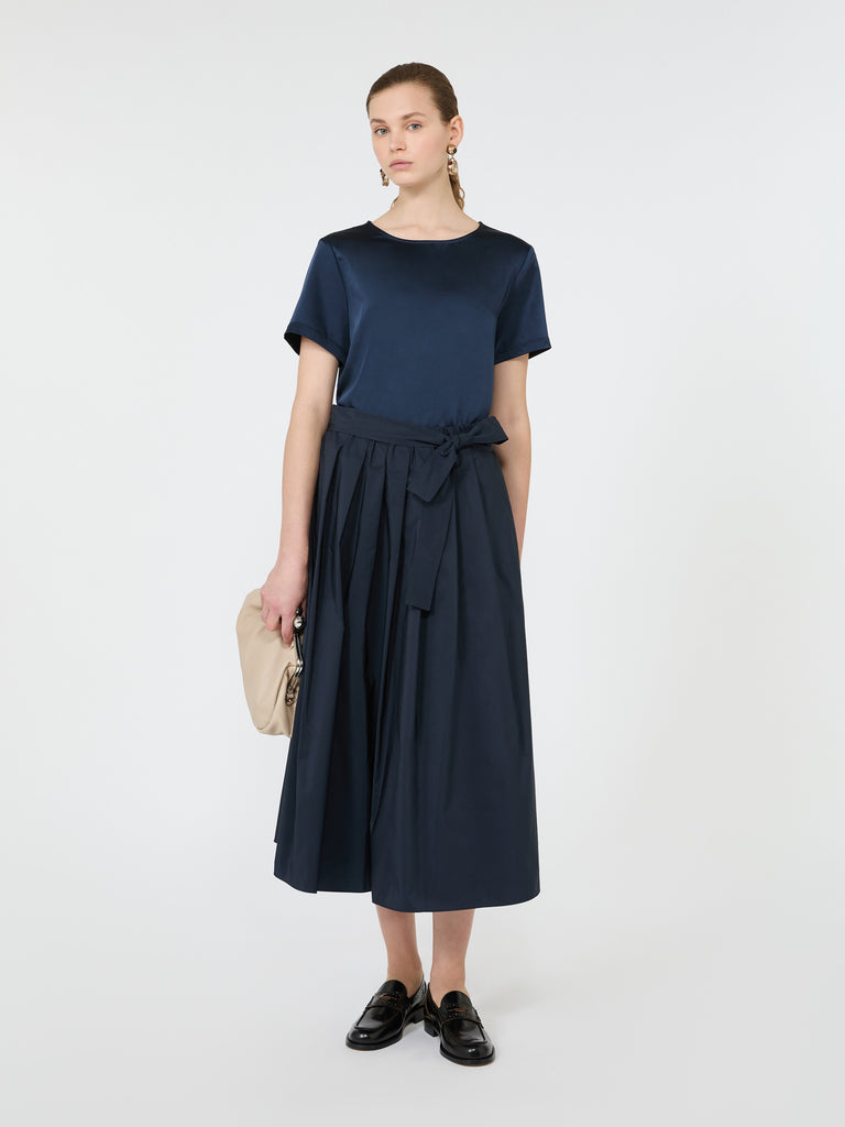 max mara satin crew-neck t-shirt