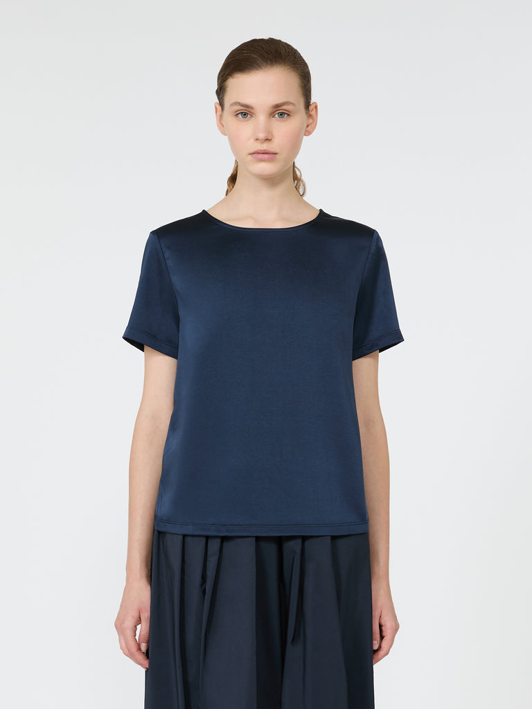 max mara satin crew-neck t-shirt